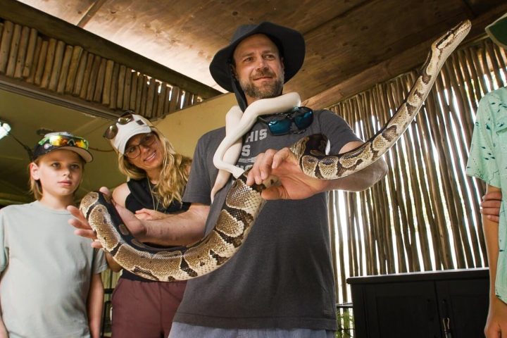 a group of people posing for the camera